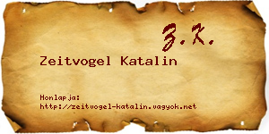 Zeitvogel Katalin névjegykártya